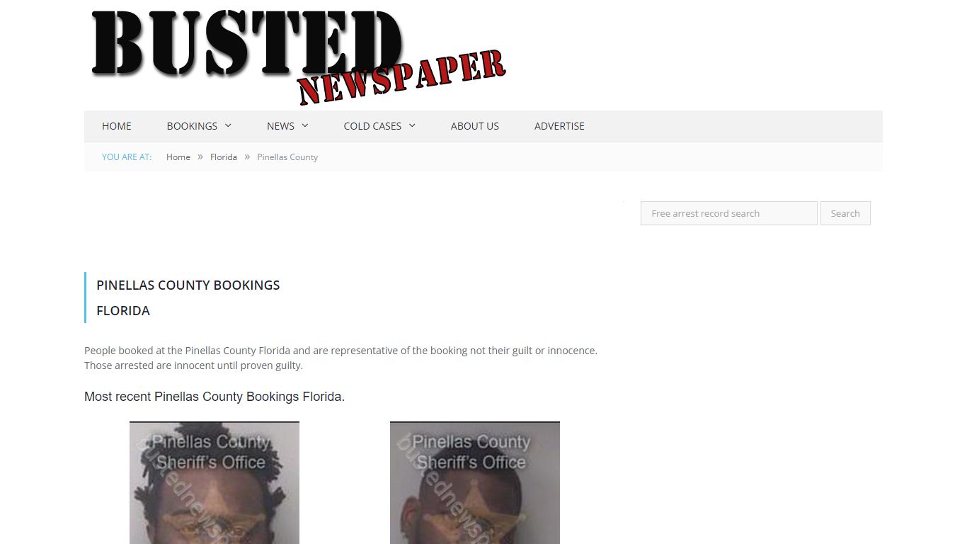 Pinellas County, FL Mugshots - BUSTEDNEWSPAPER.COM
